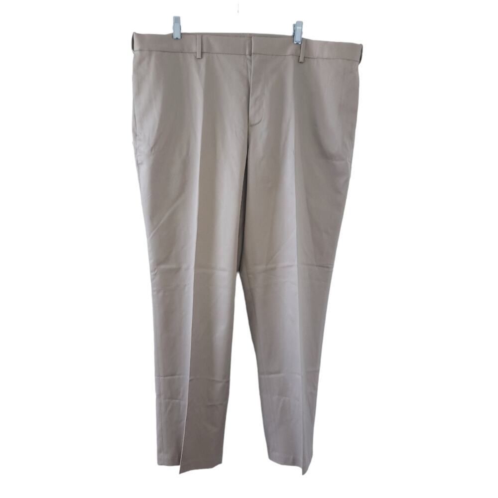 NEW Perry Ellis Chino Pants 42x30 Premium Flex Twill Tan Business Casual Pants